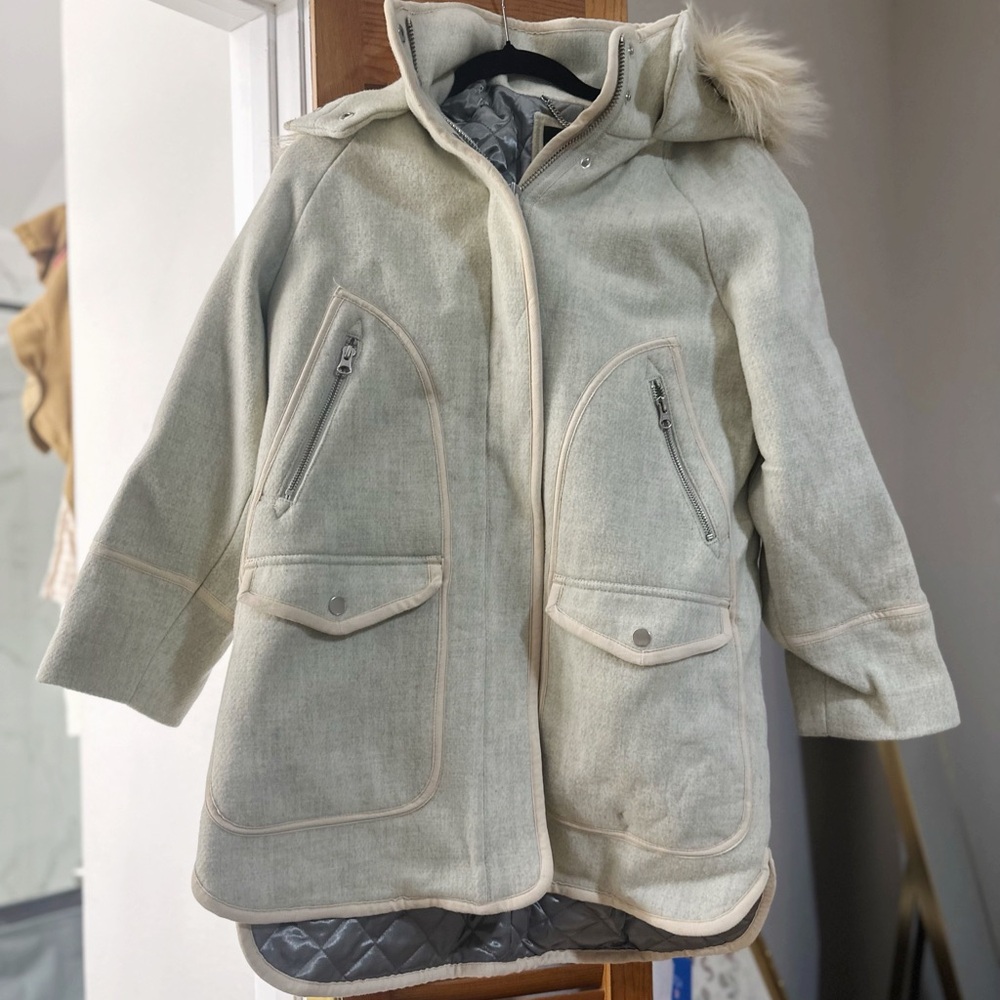 J. Crew Italian Stadium Cloth Summit parka jacket size 2P